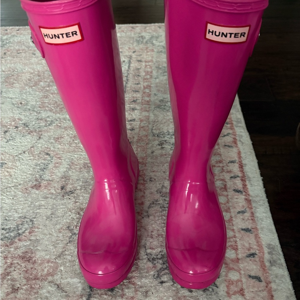Hunter Pink Rain Boots
